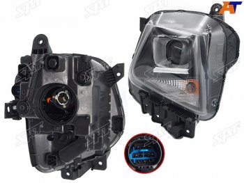 Фара левая (галоген, 8 контактов) SAT Hyundai Tucson  NX4 (2020-2022)
