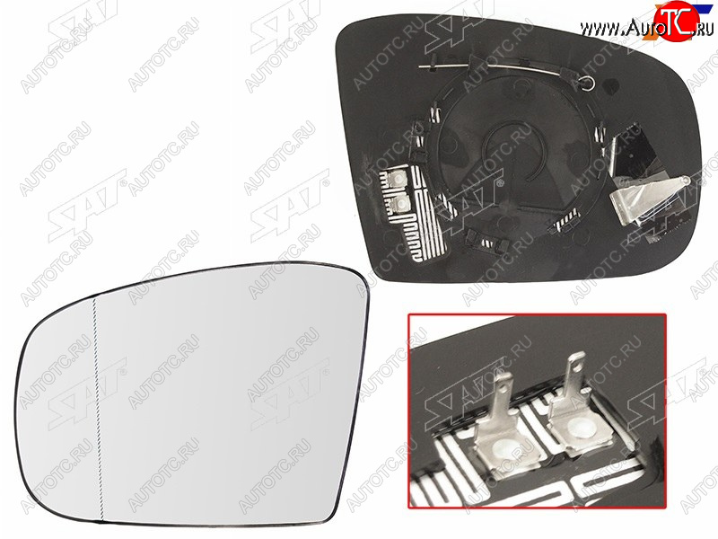 1 039 р. Полотно зеркала Mercedes-Benz M-Class 01-05  GL-Class 06-09  GLK-Class 08-12 (Слева Обогрев асфе SAT ST-121-0097  с доставкой в г. Кемерово