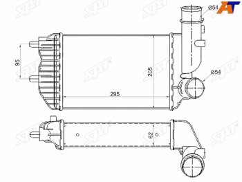 Интеркулер CITROEN JUMPERFIAT DUCATOPEUGEOT BOXER 94-06 SAT ST-1307012080