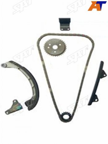 5 999 р. Комплект замены цепи ГРМ 2SZFE TOYOTA BELTA 05-RACTIS 05-VITZ 05- SAT ST-136-0005  с доставкой в г. Кемерово. Увеличить фотографию 1