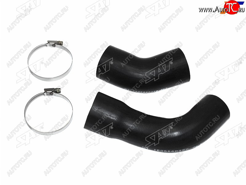 1 159 р. Патрубок интеркулера левый пластиковый CITROEN JUMPERFIAT DUCATOPEUGEOT BOXER 06-н.в.2,2D SAT ST-1606660380  с доставкой в г. Кемерово