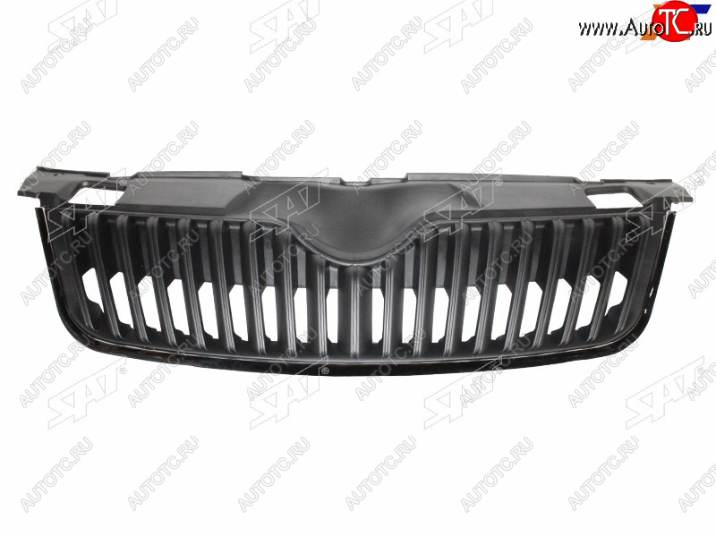 3 679 р. Решетка радиатора SAT Skoda Fabia Mk2 хэтчбэк рестайлинг (2010-2014) (молдинг хром черный)  с доставкой в г. Кемерово