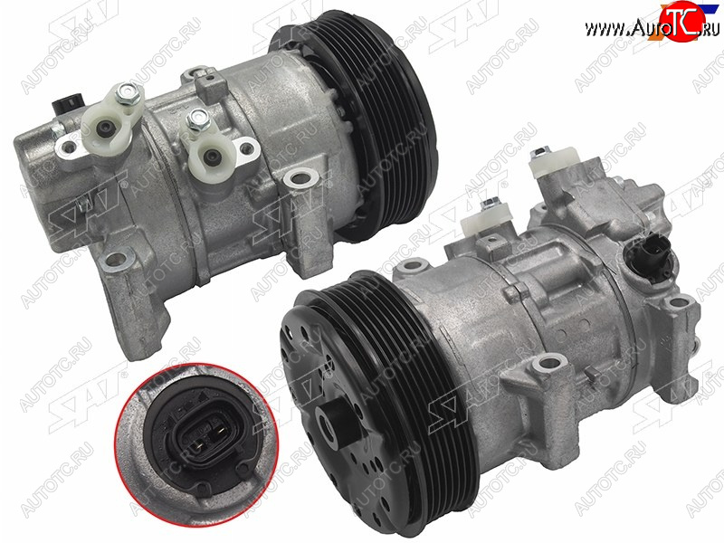 22 849 р. Компрессор кондиционера Toyota Allion (T240) 01-07  Avensis (T250) 03-08  Premio 01-07  Wish 03-0 SAT ST-245-0004  с доставкой в г. Кемерово