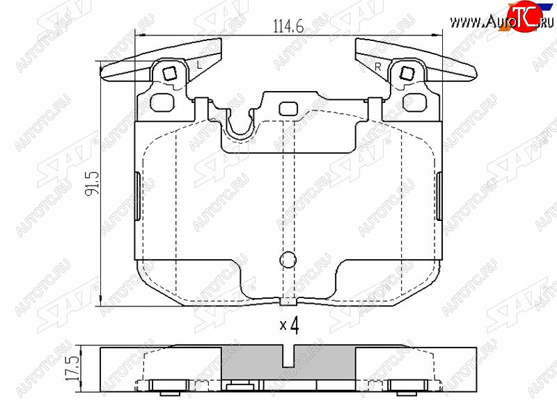 1 889 р. Колодки тормозные передние FL-FR SAT  BMW 1 серия  F20 - 3 серия  F30  с доставкой в г. Кемерово