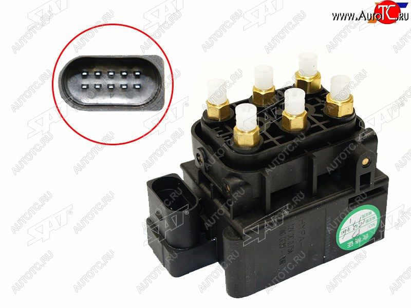 10 599 р. Блок клапанов пневмоподвески AUDI A6 11-18A8 10-A7 10- SAT ST-4H0616013  с доставкой в г. Кемерово