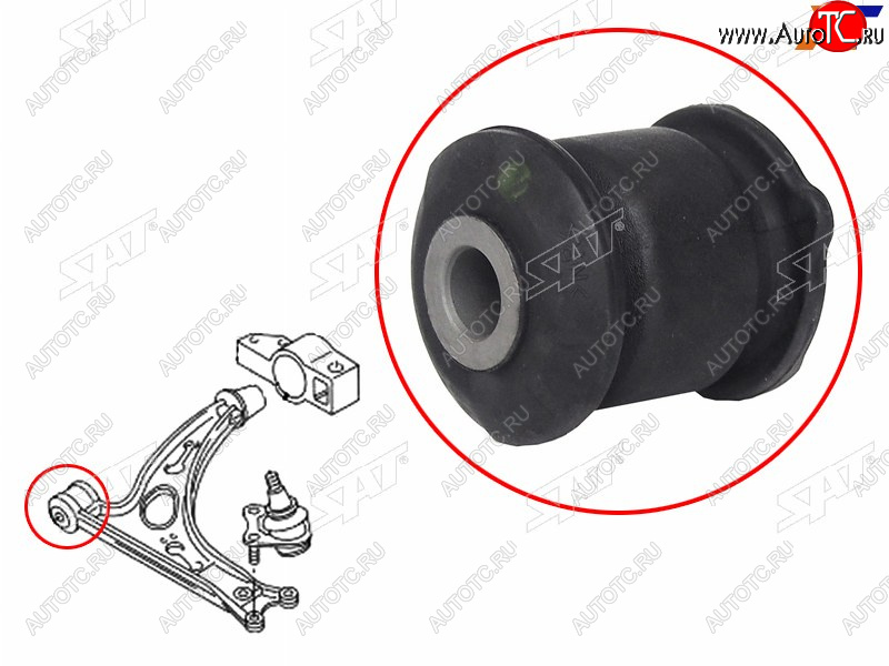 339 р. Сайлентблок Audi A3 03-19  Q3 11-19  Honda Civic 05-19  Skoda Karoq 17-  Kodiaq 16-22  Octavia SAT ST-51392-SNA-013  с доставкой в г. Кемерово