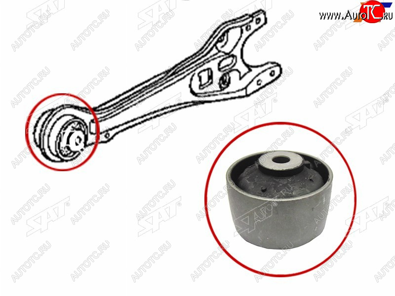 799 р. Сайлентблок Honda Accord 93-98  Odyssey 94-04  Stepwgn 96-05  Ascot 93-97 (Зад) SAT ST-52371-SV4-A01  с доставкой в г. Кемерово