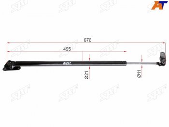 Упор крышки багажника LH SAT Toyota Voxy  минивэн (2001-2007) R60 дорестайлинг, R60 рестайлинг