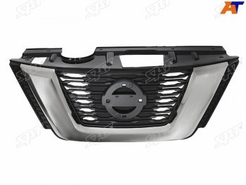Решетка радиатора (не под камеру) SAT Nissan X-trail  3 T32 (2017-2022) рестайлинг (хром)