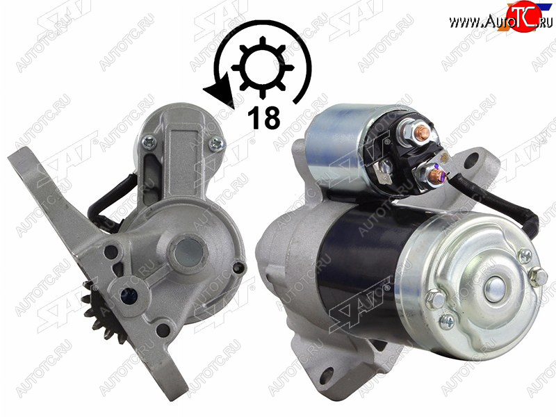 8 599 р. Стартер Ford Probe 93-97  Mazda 323 94-00  626 92-97  Capella 97-02  Eunos 800 93-97 (1,7 kW Z= SAT ST-GY01-18-400B  с доставкой в г. Кемерово