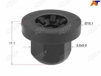 Гайка пластиковая BMWCHEVROLETMERCEDESGM (1 шт.)                                                  SAT ST-M11351