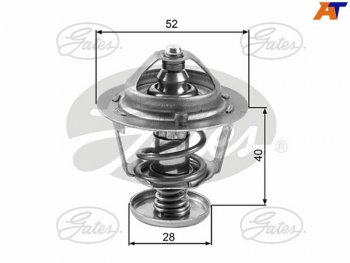 Термостат с прокладкой FORD RANGERMAZDA 3 BL6 GGSUZUKI XL-7 GATES TH24782G1