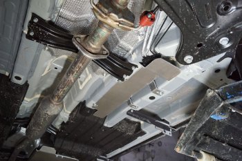 Защита топливной магистрали (2WD 1.5T) ТСС Тюнинг Changan CS55 Plus (2021-2025) (алюминий 4 мм)