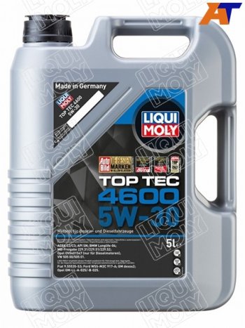 7 999 р. Масло моторное LIQUI MOLY Top Tec 4600 5W-30 SNC2C3 5л                                             LIQUI MOLY 2316  с доставкой в г. Кемерово. Увеличить фотографию 1