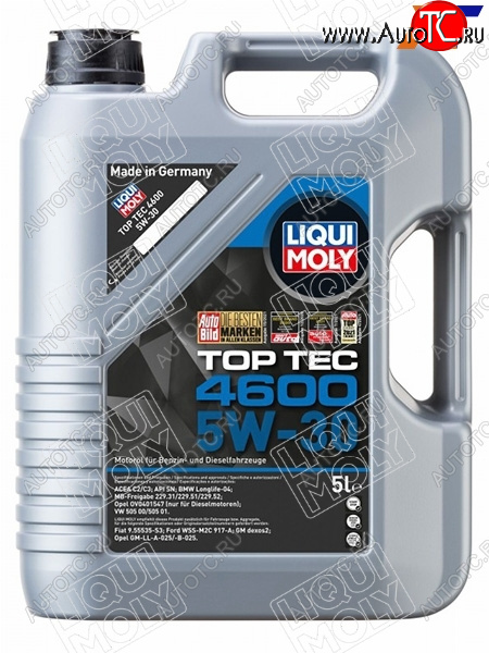 7 999 р. Масло моторное LIQUI MOLY Top Tec 4600 5W-30 SNC2C3 5л                                             LIQUI MOLY 2316  с доставкой в г. Кемерово