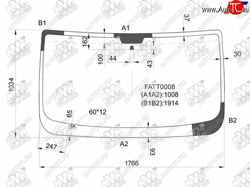 5 999 р. Стекло лобовое PEUGEOT BOXER IIFIAT DUCATO IICITROEN JUMPER II 06-                                 KMK FATT0008  с доставкой в г. Кемерово
