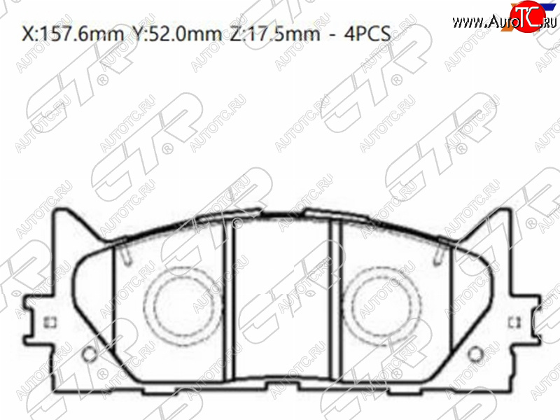 2 359 р. Колодки тормозные передние FL-FR SAT Toyota Camry XV50 дорестайлинг (2011-2014)  с доставкой в г. Кемерово