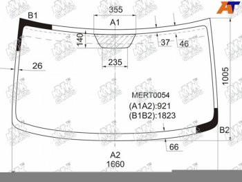 Стекло лобовое (Высокая крыша) Mercedes-Benz Sprinter 95-06 / Sprinter classic RUS 13-18 / Volkswage KMK MERT0054, mert0054 KMK MERT0054