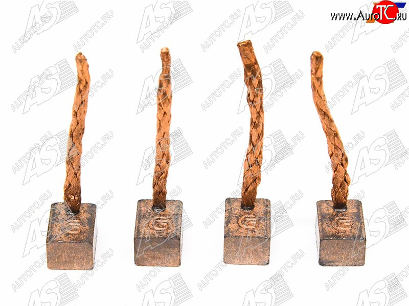 499 р. Щетка генераторастартера 4 шт. HONDA JAZZ II 1.2 02-06TOYOTA Yaris IIIII 1.0 05-                  AS-PL SB6005  с доставкой в г. Кемерово