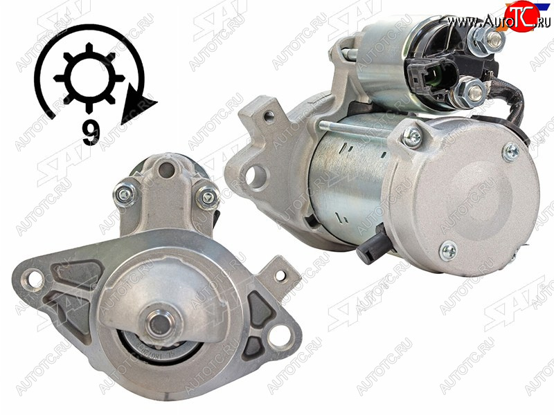 5 249 р. Стартер Toyota Vitz 05-10  Belta 05-12  Yaris 05-20 (1 kW Z=9)                                    SAT ST-28100-40140  с доставкой в г. Кемерово
