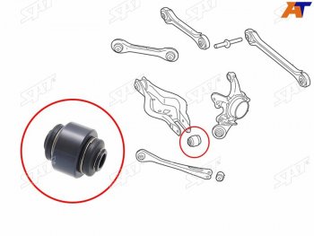 699 р. Сайлентблок задней цапфы BMW1 E8# 03-12BMW2 12-BMW3 E9# 04-13BMW4 F8# 13-X1 E84 08-15X3 F25 09- SAT ST-33326775552  с доставкой в г. Кемерово. Увеличить фотографию 1