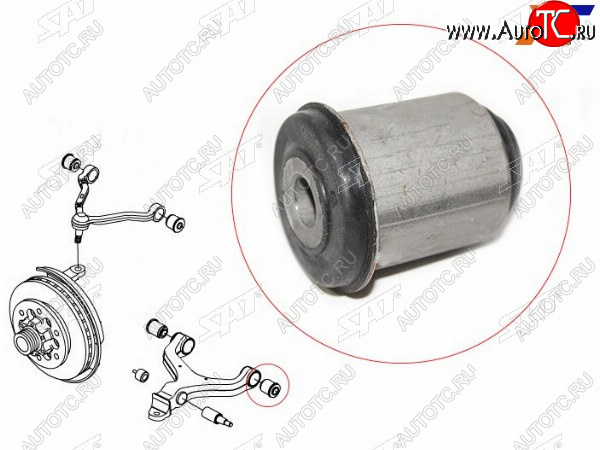 299 р. Сайлентблок SsangYong Actyon 05-10  Actyon Sports 06-12  Kyron 05-16  Rexton 01-12 SAT ST-44516-08001  с доставкой в г. Кемерово
