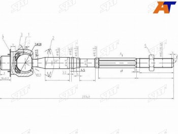 Тяга рулевая TOYOTA HILUXSURF4RUNNERLAND CRUISER PRADOLEXUS GX470 02- SAT ST-45503-39265
