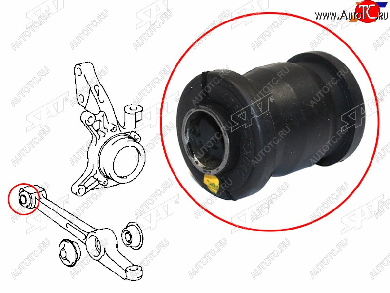 252 р. Сайлентблок Toyota Camry Japan 94-98  Vista 90-98  Camry UAEUSA 91-96 (Перед) SAT ST-48654-32040  с доставкой в г. Кемерово