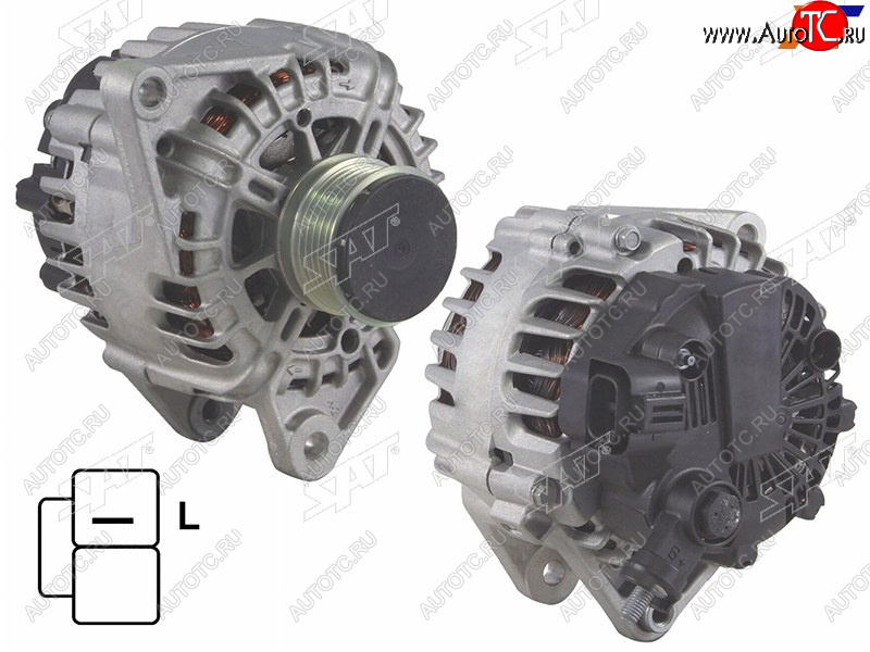 12 799 р. Генератор KIA CEED/RIO/HYUNDAI I30/GETZ 1.4D-1.6D 02- D4F# 12V 120A SAT ST-85-0099, st850099 SAT ST-85-0099  с доставкой в г. Кемерово