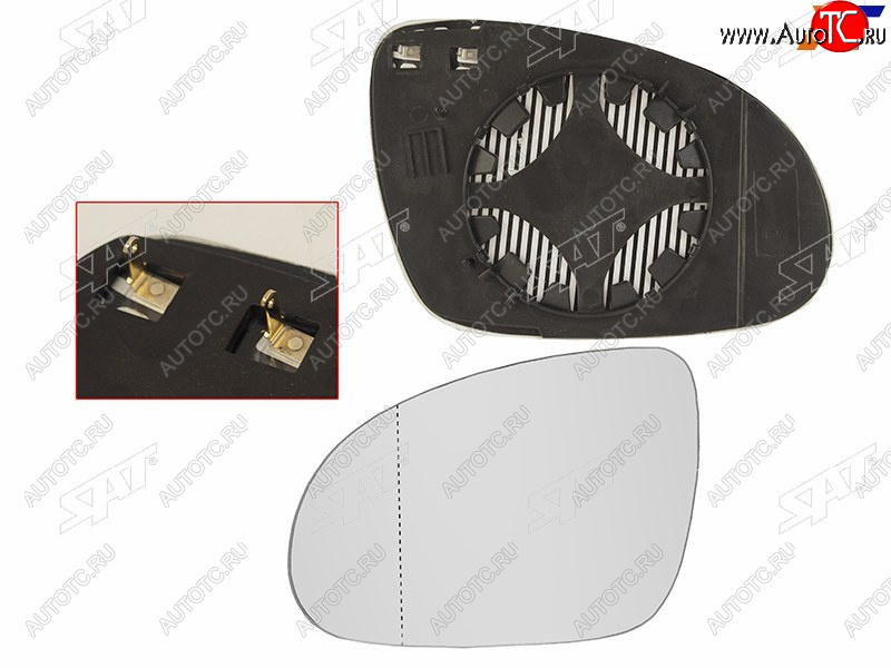 479 р. Полотно зеркало VW PASSAT B6 05-09 LH с обогревом SAT ST-VWA8-940G-2  с доставкой в г. Кемерово