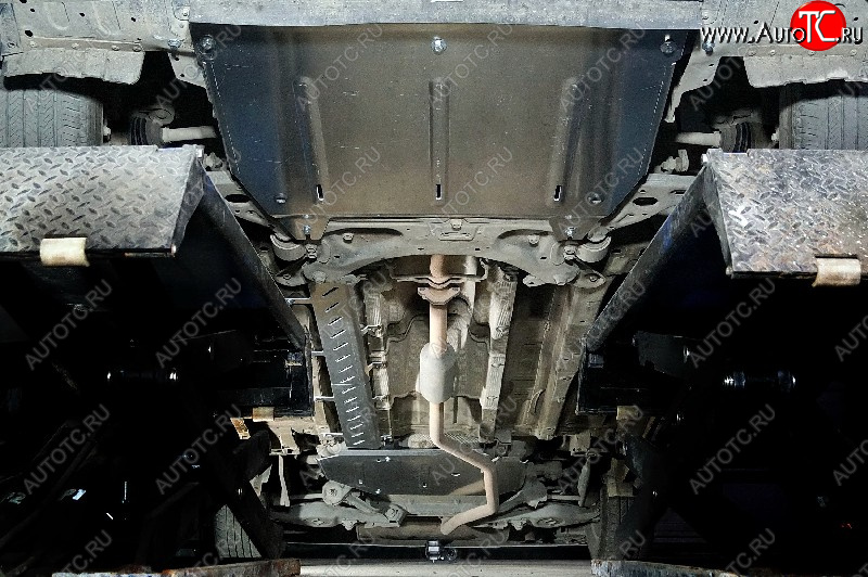 21 699 р. Защиты комплект (картер и кпп, топливопровода, бака) 1.5T 2WD ТСС Тюнинг  GAC GS5 (2018-2025) (алюминий 4 мм)  с доставкой в г. Кемерово