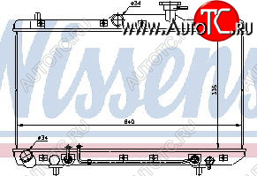 3 299 р. ACCENT 00- РАДИАТОР ОХЛАЖДЕН AT (NISSENS) (AVA) BodyParts hnacc00-911  с доставкой в г. Кемерово