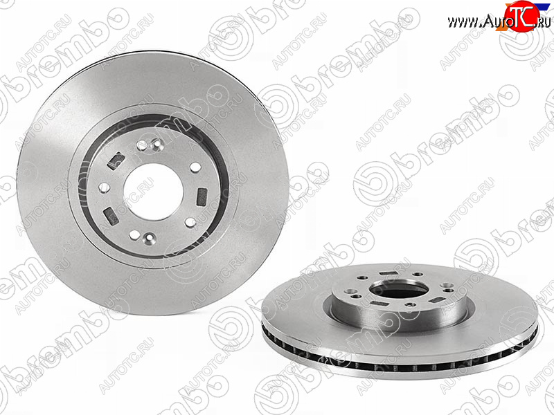 17 199 р. Передний тормозной диск BREMBO Hyundai Santa Fe CM рестайлинг (2009-2012)  с доставкой в г. Кемерово