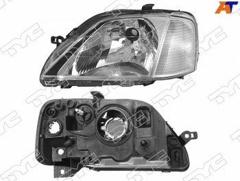Фара левая (под корректор, хрусталь) TYC Renault Logan  1 (2004-2010) дорестайлинг