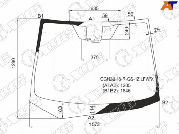 16 999 р. Стекло лобовое (Одна камера/ Датчик дождя) Toyota Alphard (H30) 17-23 XYG GGH30-18-R-CS-1Z LFW/X, ggh3018rcs1zlfwx XYG GGH30-18-R-CS-1Z LFW/X  с доставкой в г. Кемерово. Увеличить фотографию 1