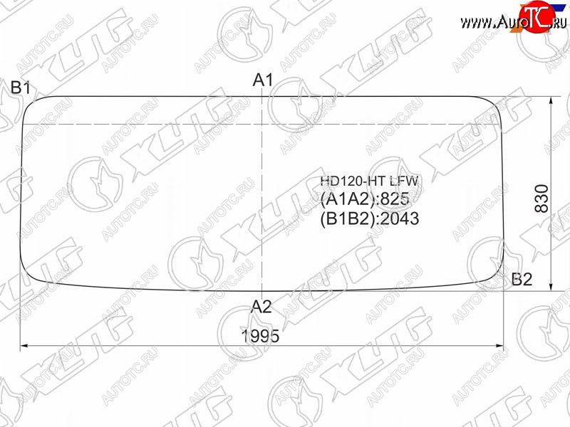 10 549 р. Стекло лобовое Hyundai HD120 97-18  HD170 97-18  HD250 97-18  HD270 97-18 XYG HD120-HT LFW  с доставкой в г. Кемерово