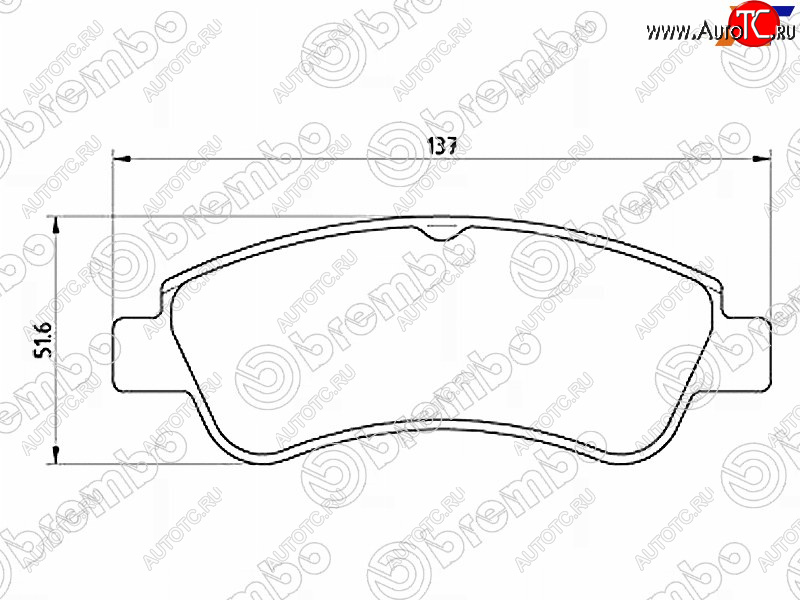2 359 р. Колодки тормозные передние FL-FR SAT Peugeot Partner B9 дорестайлинг (2008-2012)  с доставкой в г. Кемерово