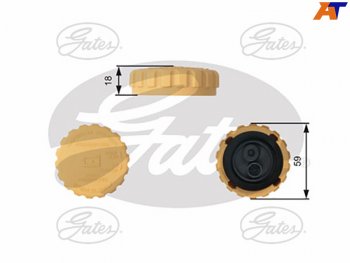 839 р. Крышка расширительного бачка OPEL ASTRA-FASTRA-GZAFIRA-A CORSA-ACORSA-BTIGRA-ACORSA-CTIGRA-B GATES RC201  с доставкой в г. Кемерово. Увеличить фотографию 1