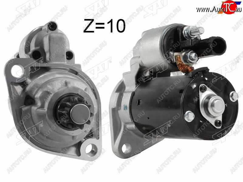 5 249 р. Стартер Audi A3 03-13 / Q3 11-19 / Skoda Octavia 04-13 / Rapid 12- / Volkswagen Golf 03-16 / Jetta 0 SAT ST-02M911023S, st02m911023s SAT ST-02M911023S  с доставкой в г. Кемерово