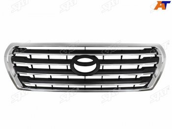 Решетка радиатора SAT Toyota Land Cruiser 200 1-ый рестайлинг (2012-2015) (молдинг хром)