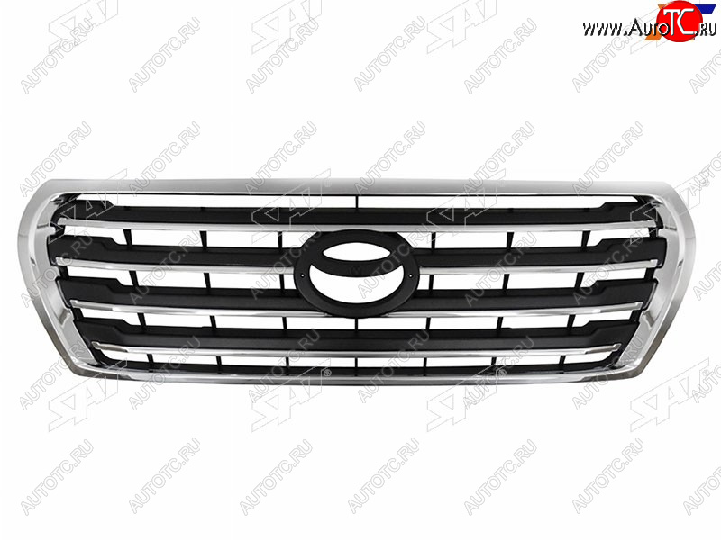 10 399 р. Решетка радиатора SAT Toyota Land Cruiser 200 1-ый рестайлинг (2012-2015) (молдинг хром)  с доставкой в г. Кемерово