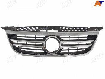 Решетка радиатора SAT Volkswagen Tiguan NF дорестайлинг (2006-2011) (хром)