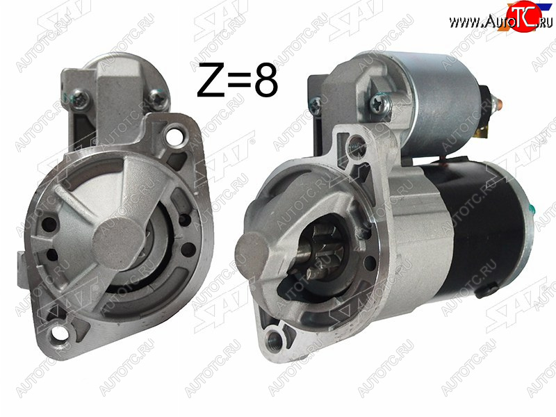 6 449 р. Стартер Mitsubishi Galant 96-12 / Lancer 02-10 / Outlander 02-09 / Airtrek 01-05 (1,4 kW/ Z=8) SAT ST-1810A001N, st1810a001n SAT ST-1810A001N  с доставкой в г. Кемерово