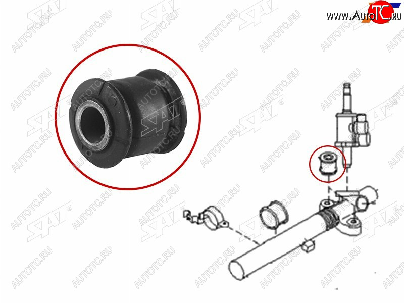 159 р. Втулка рулевой рейки Subaru Forester 07-13  Impreza 07-12  Legacy 09-15  Outback 09-15 SAT ST-34112-AG00A-9E  с доставкой в г. Кемерово