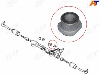 Втулка рулевой рейки Toyota Land Cruiser (J100) 98-07  Land Cruiser Prado (J120) 02-09  Lexus LX 9 SAT ST-45522-35050