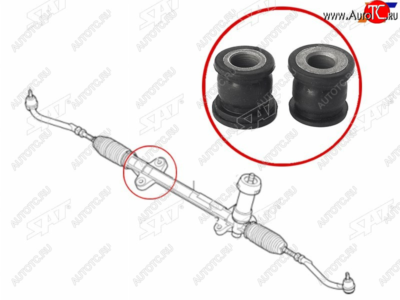 479 р. Втулка рулевой рейки Kia Ceed 06-12  Cerato 08-13  Hyundai i30 07-12  Kia Cerato Koup 08-13 SAT ST-56500-1H300B  с доставкой в г. Кемерово