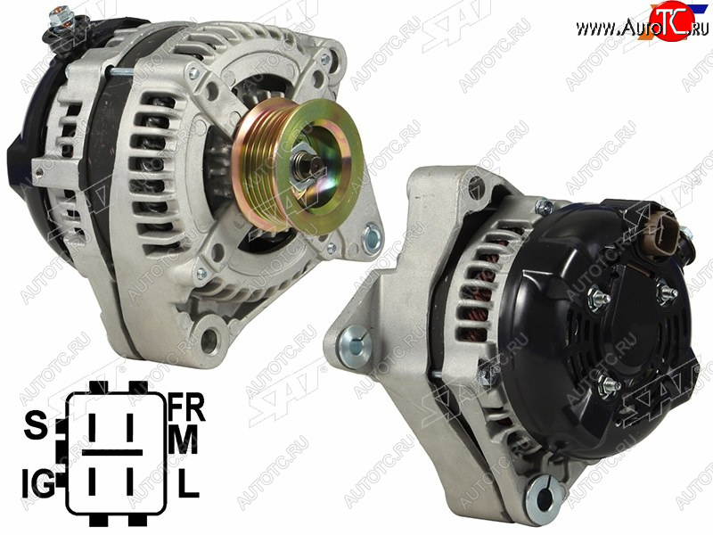 9 449 р. Генератор LEXUS GXLX470 4.7TOYOTA 4RUNNERLAND CRUISERTUNDRA 4.7 03-09 2UZFE 12V 140A SAT ST-85-0101  с доставкой в г. Кемерово
