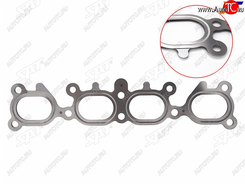349 р. Прокладка выпускного коллектора MAZDA CAPELLAPREMACY FPFS 98- Металл SAT ST-FS01-13-460A  с доставкой в г. Кемерово