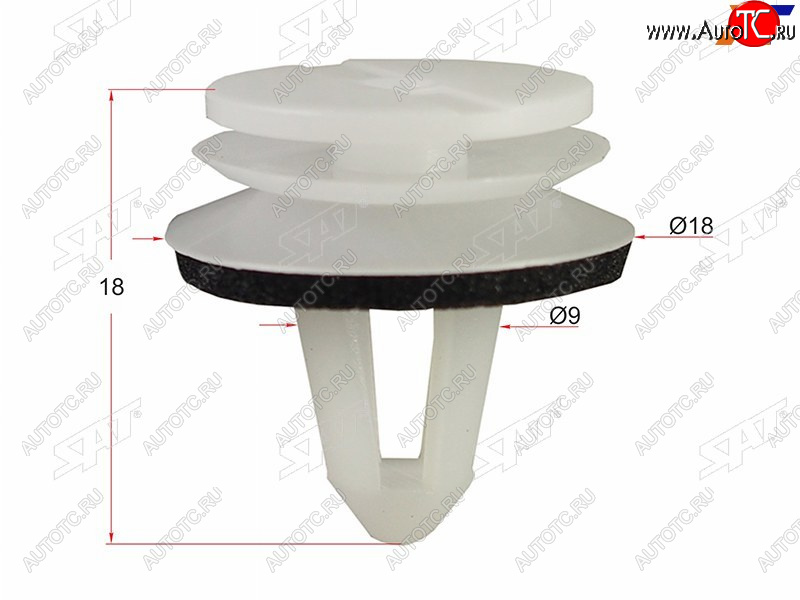 225 р. Клипса обшивки двери VAG (1 шт.) SAT ST-M11280  с доставкой в г. Кемерово