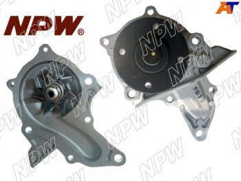 2 379 р. Насос водяного охлаждения TOYOTA 7AFE 96-01 NPW (вылет 15mm) (с прокладкой) NPW T-109A  с доставкой в г. Кемерово. Увеличить фотографию 1